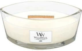 Lumânare parfumată WoodWick Linen, 453 g