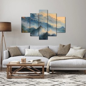 Tablou - Peisaj montan pictat (150x105 cm)