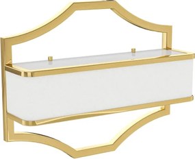 Open Design OR84832 - Aplica de perete GERDO, 2x E14/12W/230V, auriu/alb