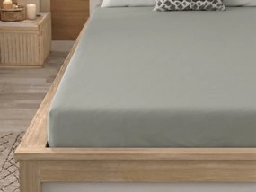 Cearsaf din microfibra MICROVELLE gri deschis 90x200 cm