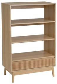 Bibliotecă în culoare naturală 80x120x40 cm Naroa – Casa Selección