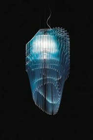 Lustra design Art Deco realizata manual Avia M Blue