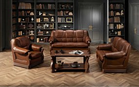 Set canapea extensibila si fotoliu PARMA 321 pachet special din piele