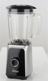 Blender ZILAN ZLN3925, 1.5 l, 2 viteze + Functie impuls, Zdrobire gheata, Vas de sticla, Inox