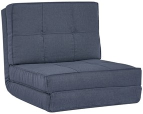 HOMCOM Pat pătrat cu spătar reglabil în 5 trepte și design pliabil | Aosom Romania