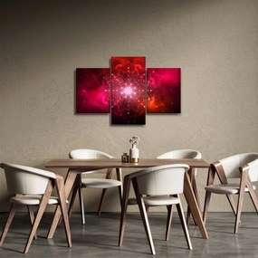 Tablou abstracției roșii (90x60 cm)