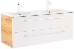 Dulap inferior Vario Clam 120 cu lavoar stejar-alb
