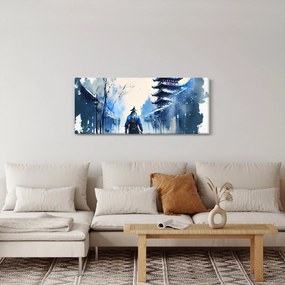 Tablou - Samurai, aquarel (120x50 cm)