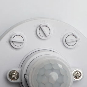 Kanlux 18123 - Lampă de tavan LED FOGLER cu senzor de mișcare, 17 W, 230 V, Ø 33 cm