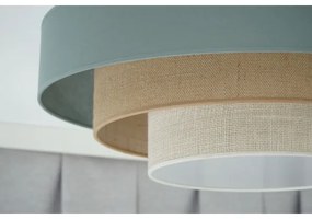 Plafonieră LED Duolla LUNETA LED/26W/230V d. 60 cm 4000K turcoaz/bej