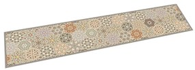 vidaXL Covor de bucătărie lavabil pastel hexagonal, 60x300 cm, catifea