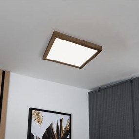 Brilagi-LED Corp de iluminat pentru baie WOODY FRAME LED/50W/230V 60x60 cm IP44, finisaj stejar-nuc