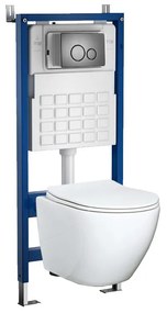 Set rezervor WC montat pe perete Roya Delos WH 81GRE