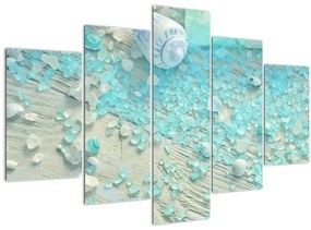 Tablou - Atmosfera de litoral în nuanțe turcoaz (150x105 cm)