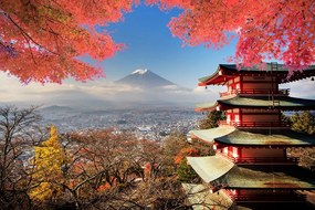 Fototapet autoadeziv toamnă în Japonia