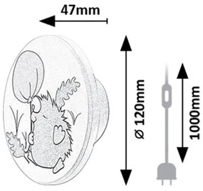 Aplică LED Rabalux 71099 HEDGY LED/9W/230V 3000/4000/6500K