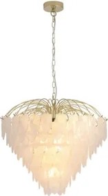 Searchlight FEATHER - Candelabru suspendat pe lanț, 10 x E14 / 60W / 230V - 48970-10SB