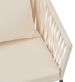 Jusky 2 scaune metalice - bej