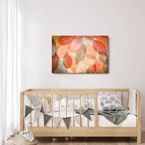 Tablou cu frunzele de toamnă pictate (90x60 cm)