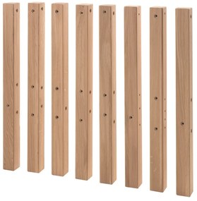 Set FORREST OAK format dintr-un Pat copii supraetajat (90 x 200 cm), un sertar și o bară de siguranță.
