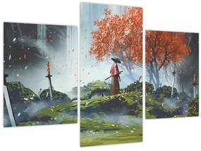 Tablou - Ilustrație a Grădinii de săbii (90x60 cm)