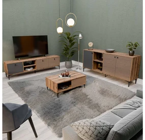 Set mobilier living Settle 2 (nuc + antracit). 1108080
