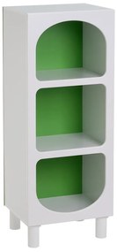 Bibliotecă albă/verde 40x100 cm – Casa Selección
