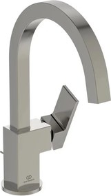 Baterie lavoar Ideal Standard Atelier Extra pipa rotativa argintiu Silver Storm cu ventil Pop-Up