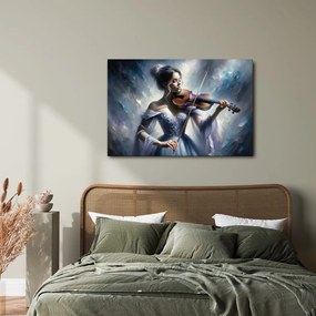 Tablou violonistă romantică