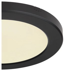 Plafoniera LED design modern, diametru 22cm, LASSE negru 12379-18B GL