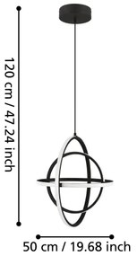 Lustră LED pe cablu RETORNIO LED/38W/230V Eglo 39892