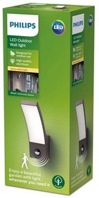 Philips LED lampă de perete exterior cu senzor SPLAY LED/12W/230V 2700K IP44