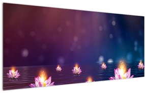 Tablou - Nuferi magici (120x50 cm)