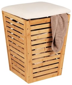 WENKO 25143100 - Coș pentru rufe BAMBUSA 40x56 cm maro