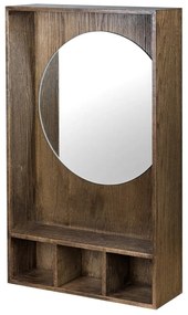 Panou de agățat diverse maro din lemn de stejar 40x65x11,5 cm Show Me – Mette Ditmer Denmark