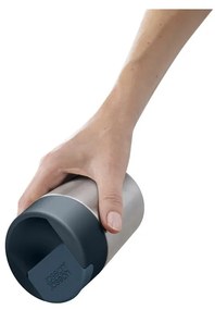 Cană de voiaj argintiu-albastru 340 ml Sipp – Joseph Joseph