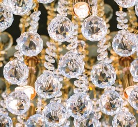 Plafoniera eleganta cristal K9 diam. 62cm Gloria DLU 2378/9/62 gold OR