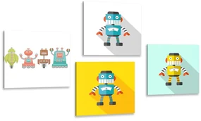 Set tablouri pentru iubitorii de roboți pentru copii