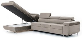 Canapea de colț cu funcție de dormit Annabelle Maxi Stânga - bej Vena 7
