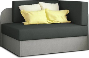 OFERTA Canapea extensibila mica ROSA, gri inchis/gri deschis calitatea II