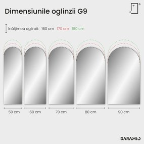 Oglindă atipică cu iluminare LED G9