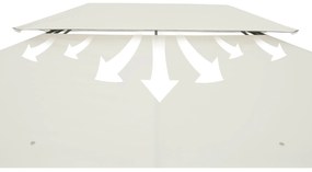Deuba Pavilion de gradina Topas 4x3 crem