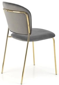 Scaun K499 velvet gri