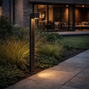 Lampă de exterior cu picior industrial auriu antic 80 cm IP44 - Baleno