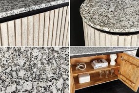 Comoda eleganta din lemn sablat ADLON 170cm