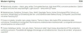Aplica de perete pentru iluminat exterior IP54 Bronx gri