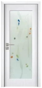 Usa Interior din MDF Novo Doors ND110, Cadru din Lemn Masiv, Geam Sablat, KIT COMPLET, Toc , Manere si balamale incluse (Culoare: Gri, Dimensiune: 60