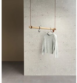 Cuier de perete în culoare naturală din lemn de stejar 80 cm Swing M – LIND DNA