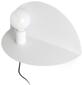 Aplica perete moderna cu raft NIT alba stanga 01003