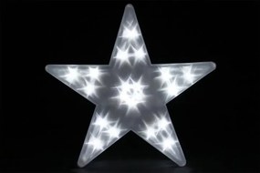 Decorațiune de Crăciun, stea luminoasă, 20 LED, 35 cm